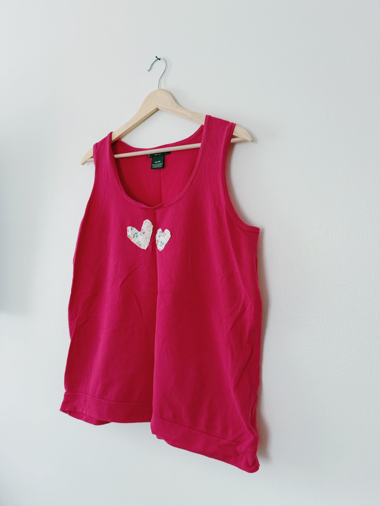 Embroidered Heart Tank (XXL)