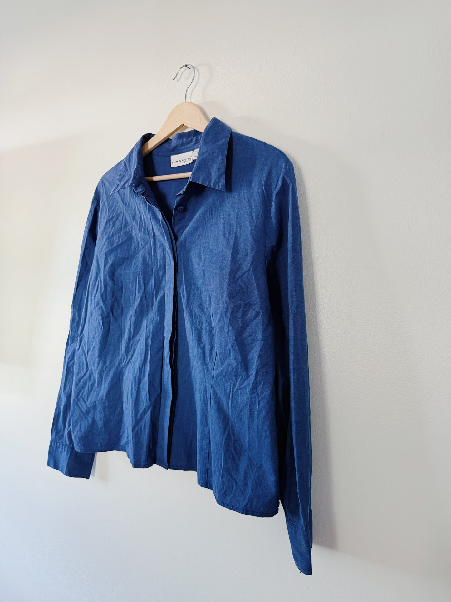 Royal Blue Button Up (XL)