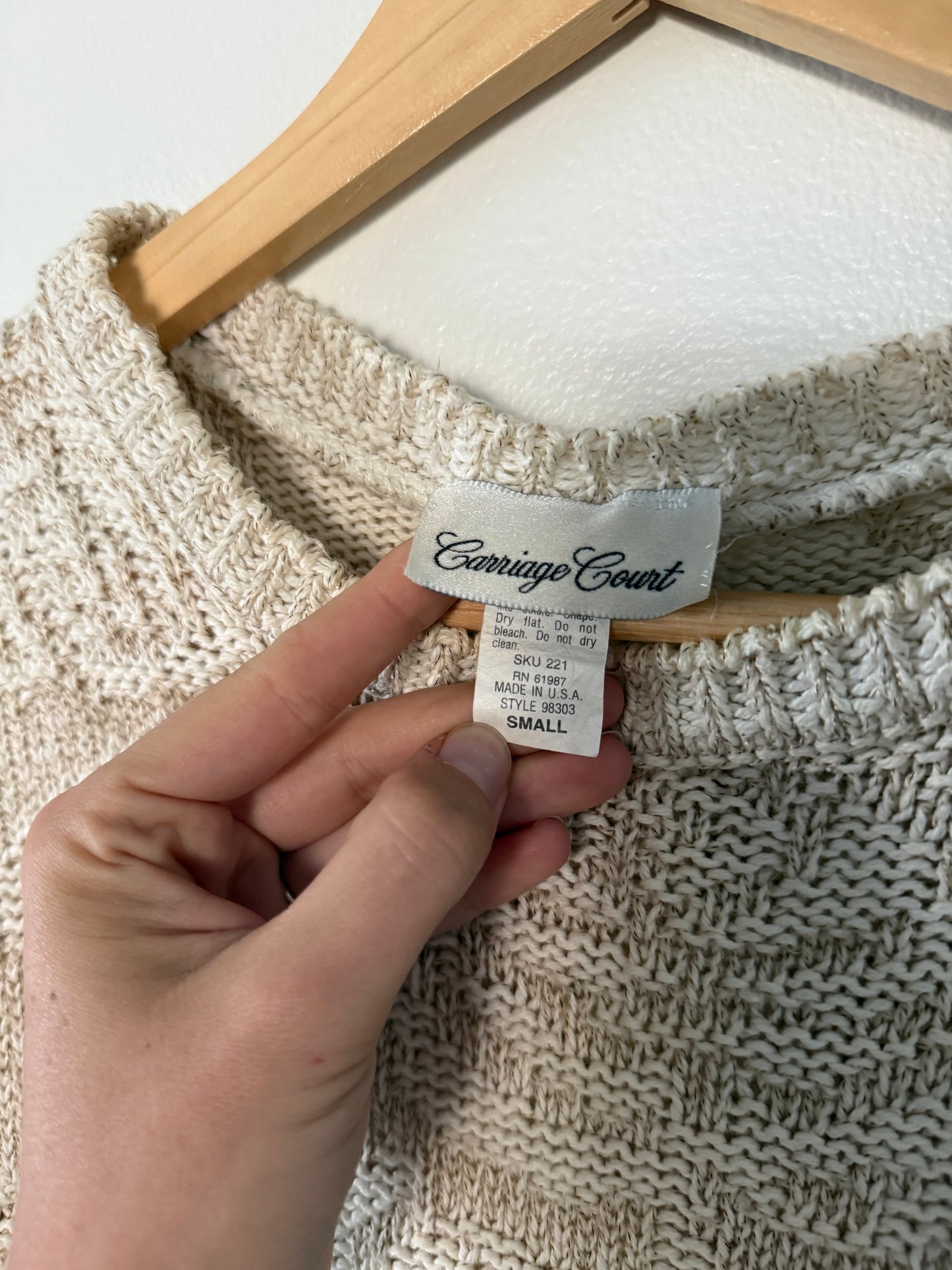 Knit Patterned Top (S)