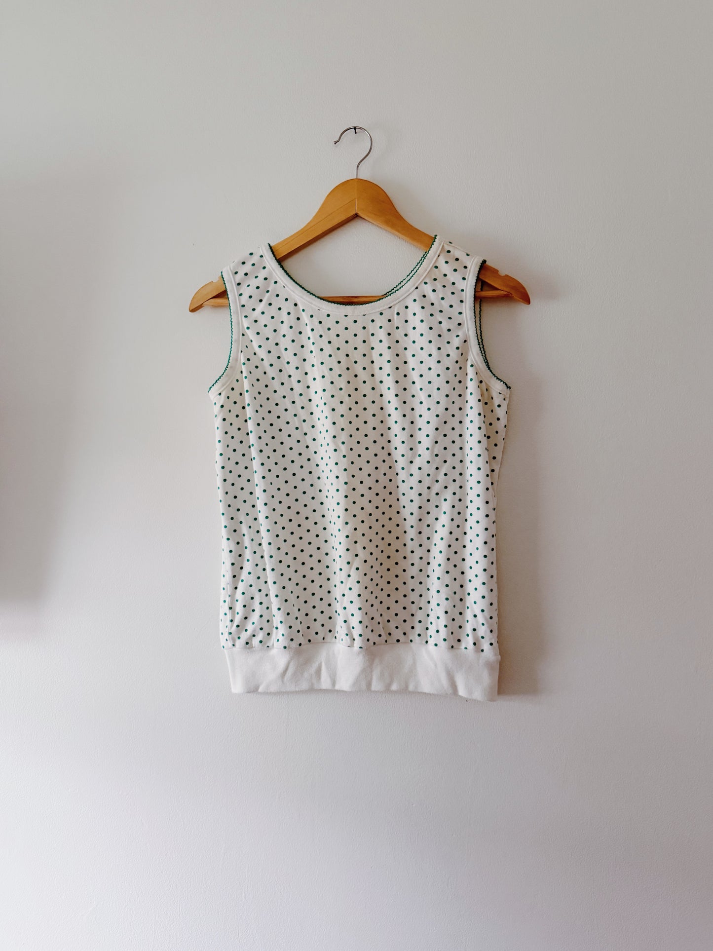 Green Polka Dot Tank