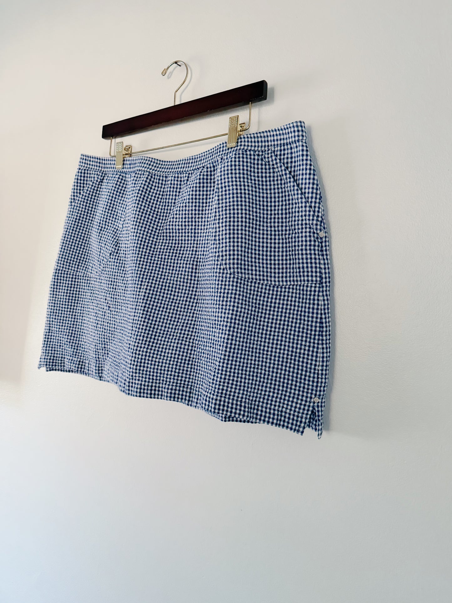 Blue Gingham Skirt (XL)
