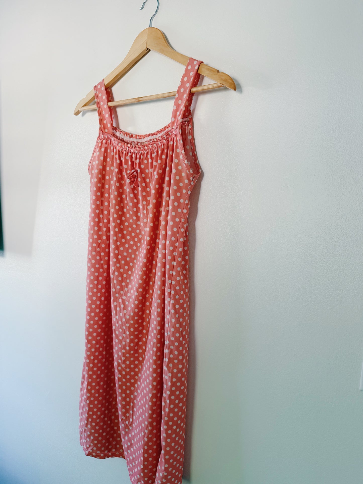 Vintage Pink Polka Dot Dress