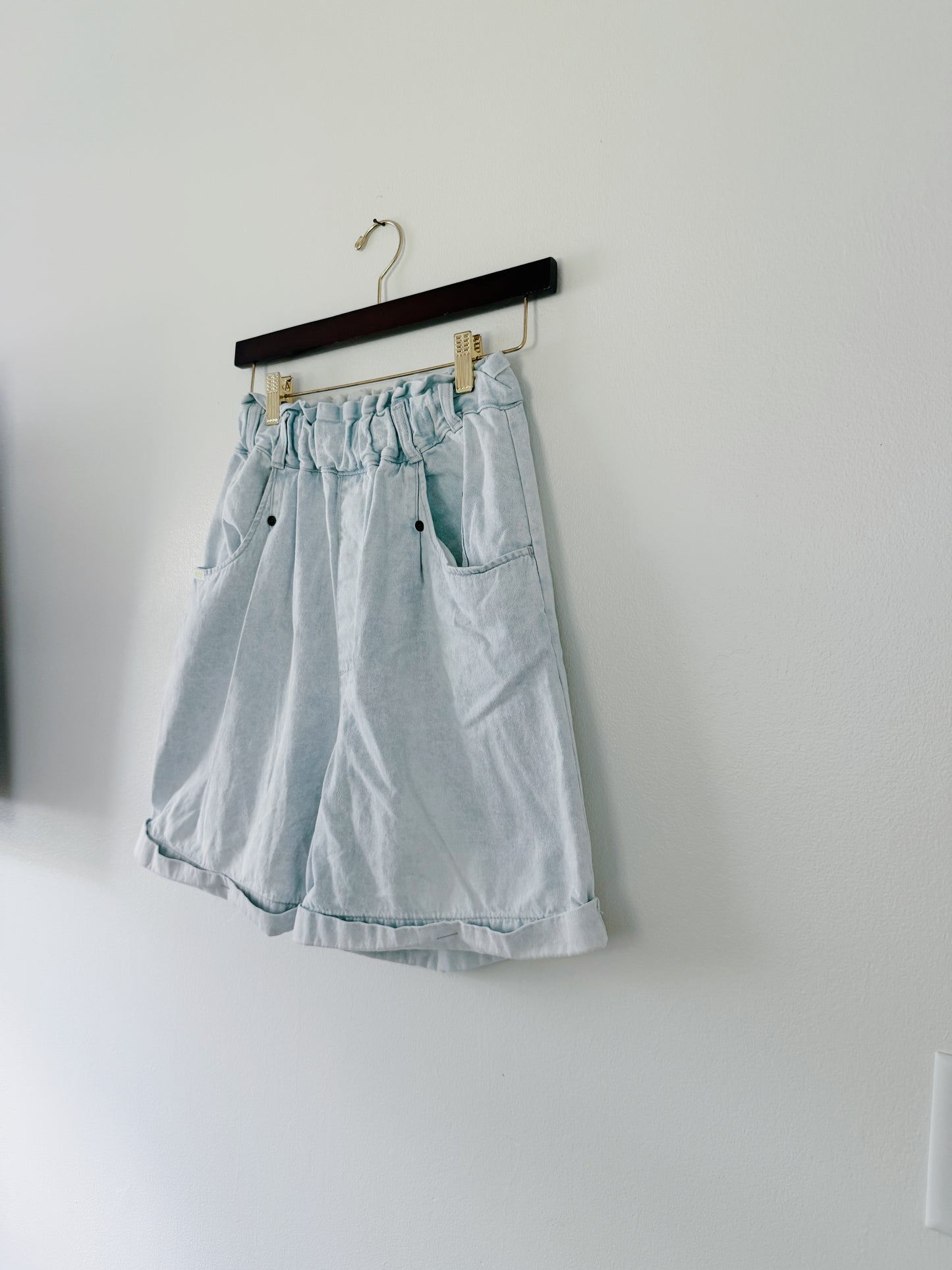 Elastic Waist Vintage Shorts