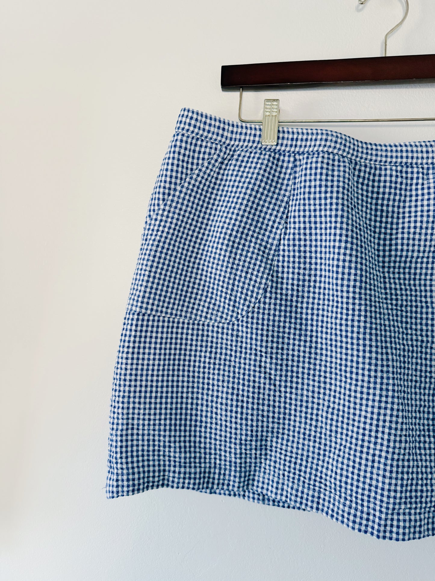 Blue Gingham Skirt (XL)