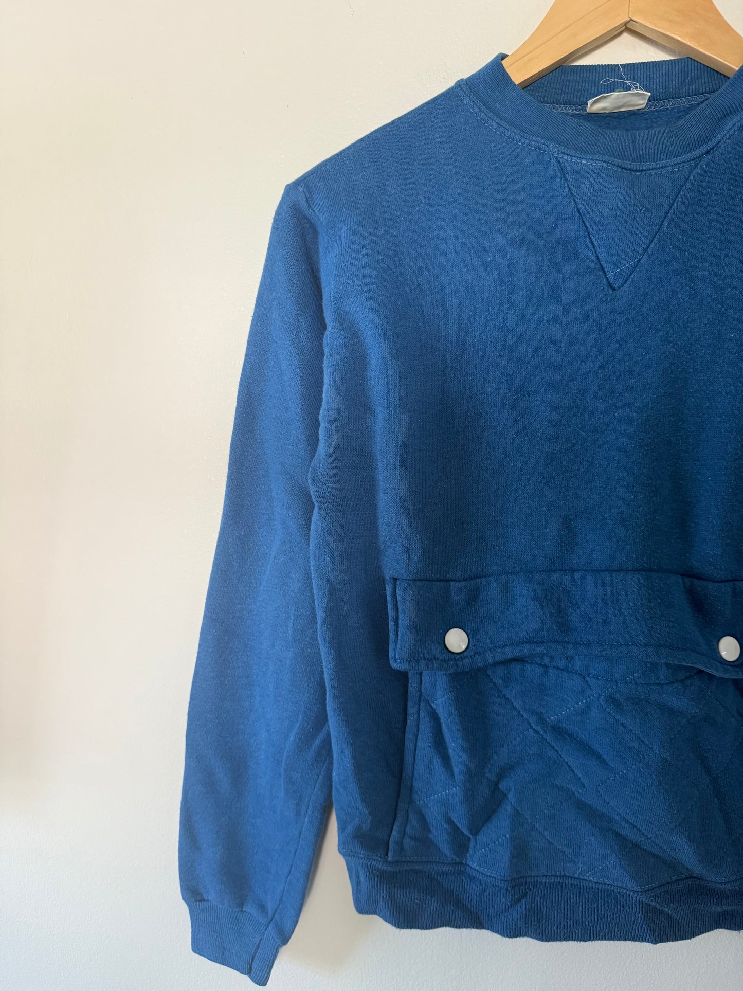 Vintage Sears Crewneck with Quilted Pocket