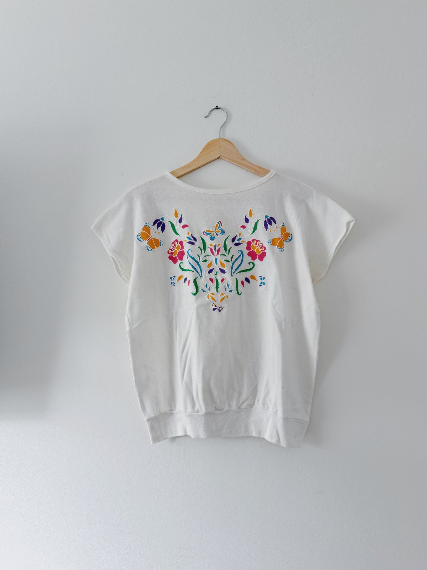 Vintage Floral Boxy Tee (L)
