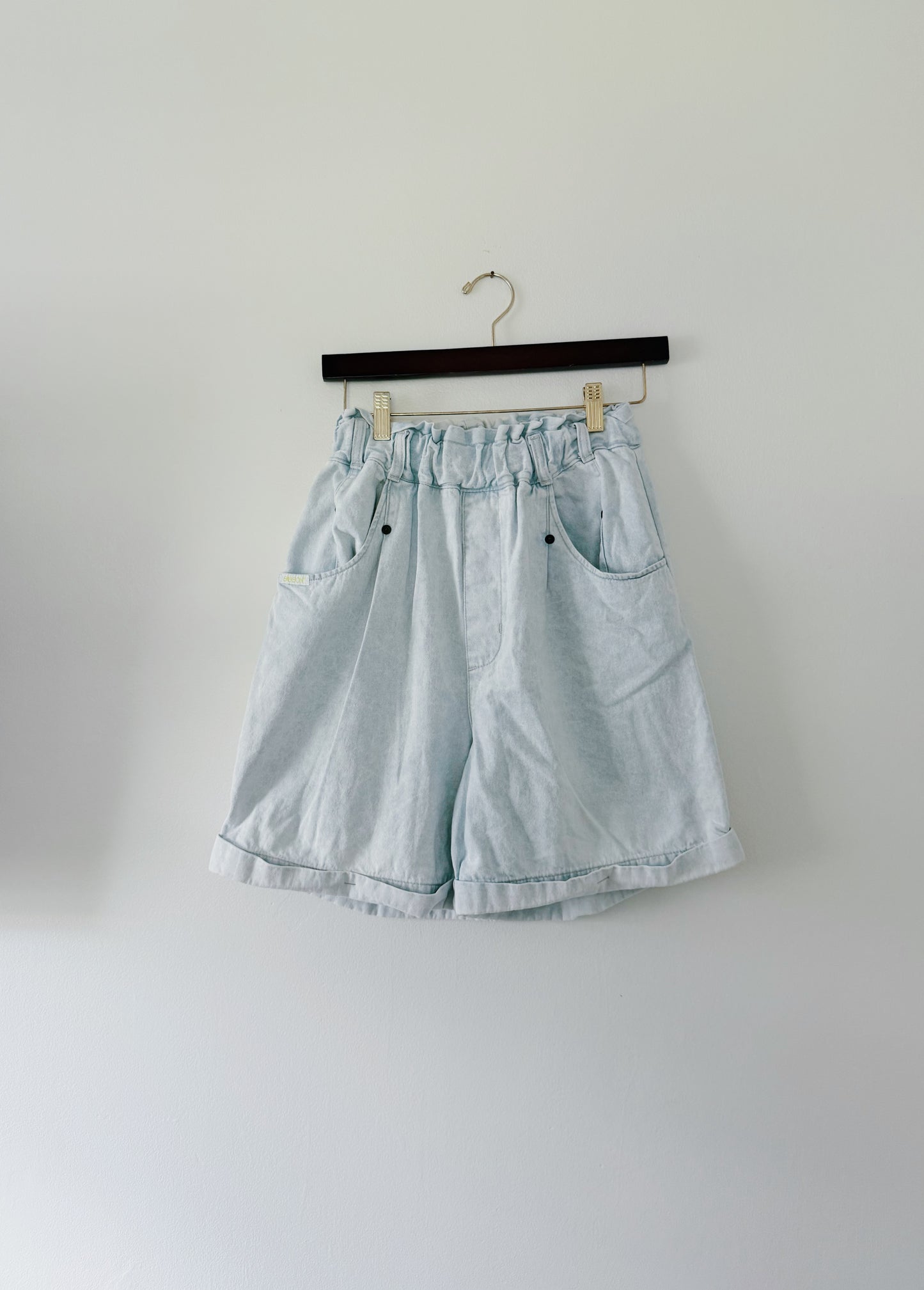 Elastic Waist Vintage Shorts