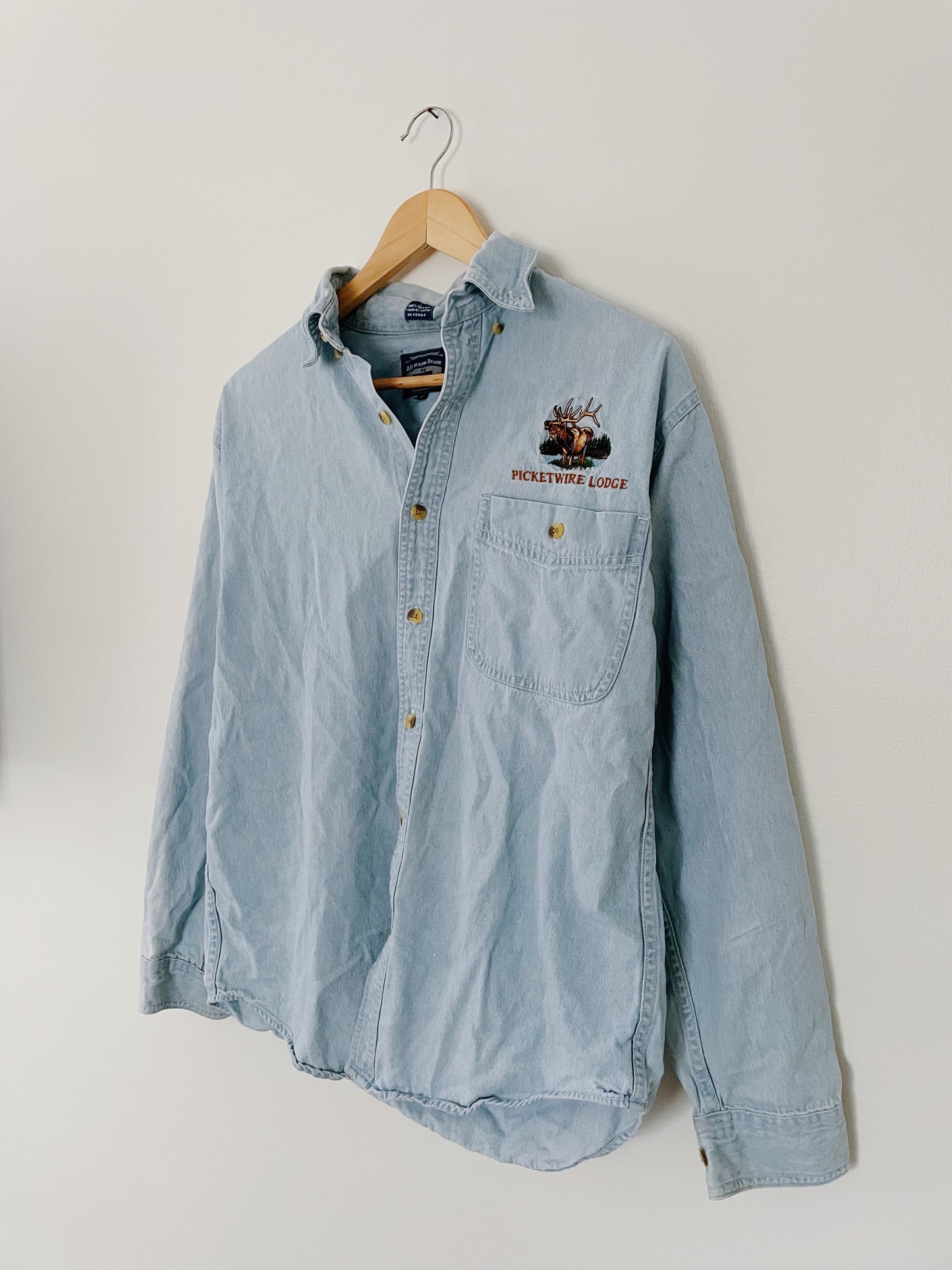 Embroidered Denim Shirt (S)