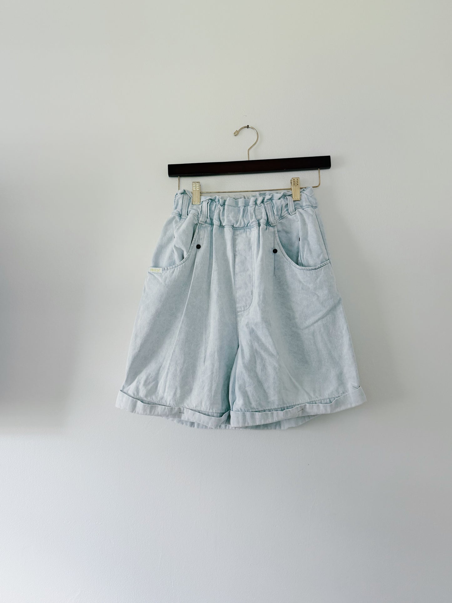 Elastic Waist Vintage Shorts