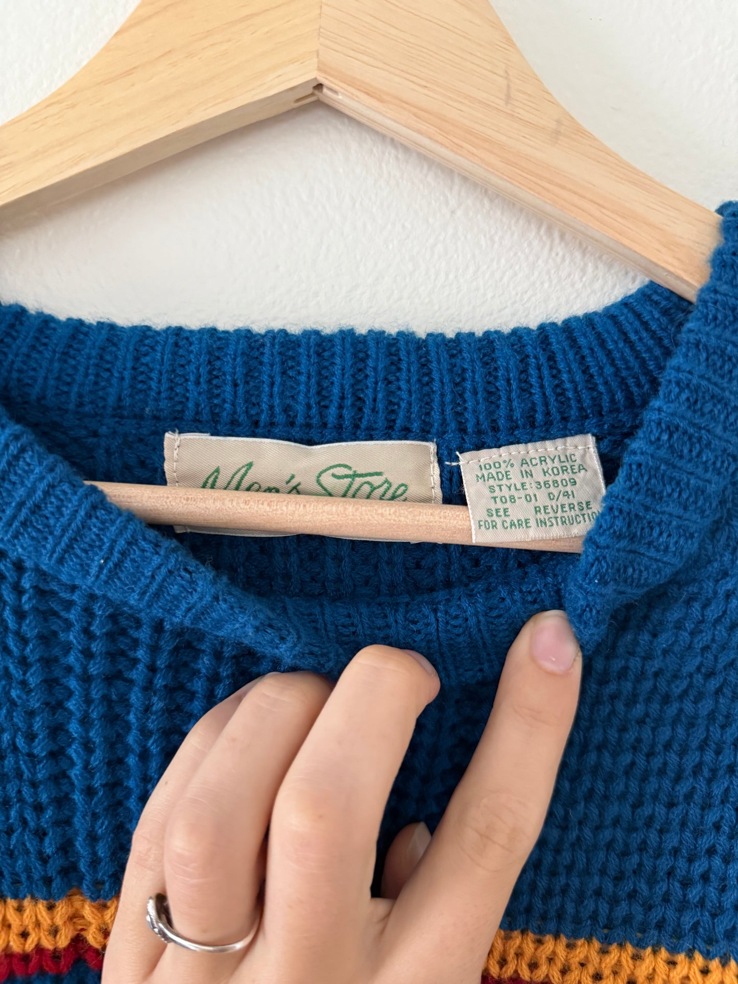 Vintage Striped Sweater (M)