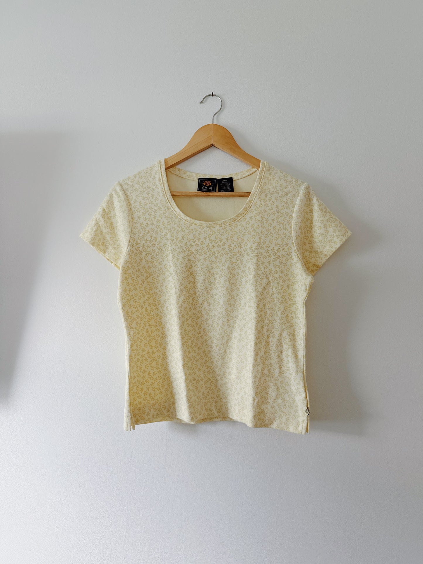 Yellow Floral Tee (L)