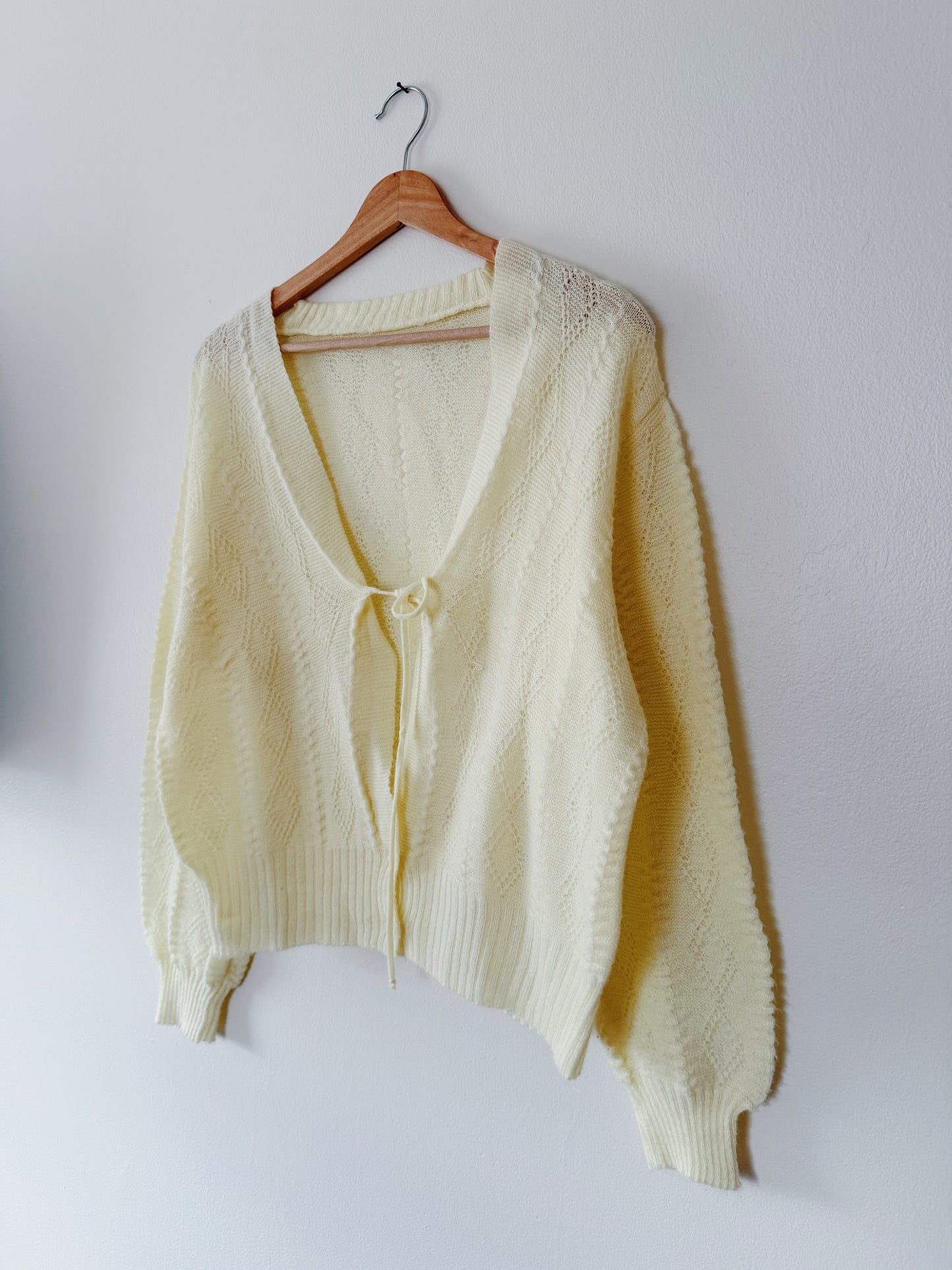 Butter Yellow Tie Top Sweater