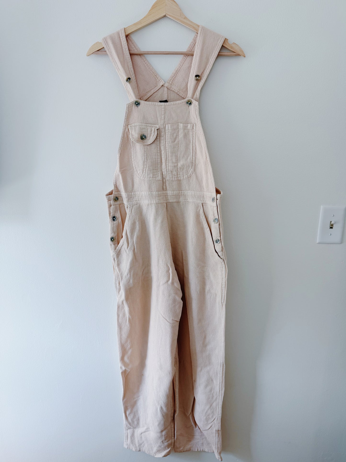 Light Pink Cotton Style Overalls (S)