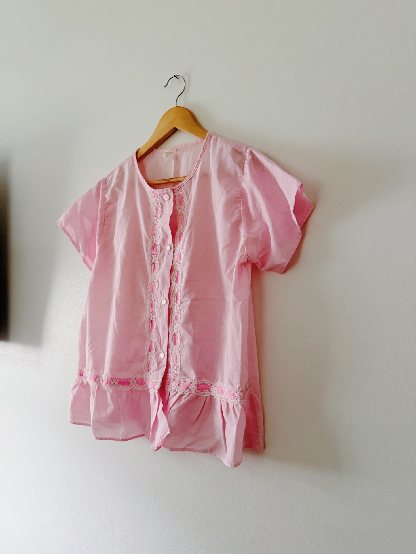 Vintage Pink Lace Top