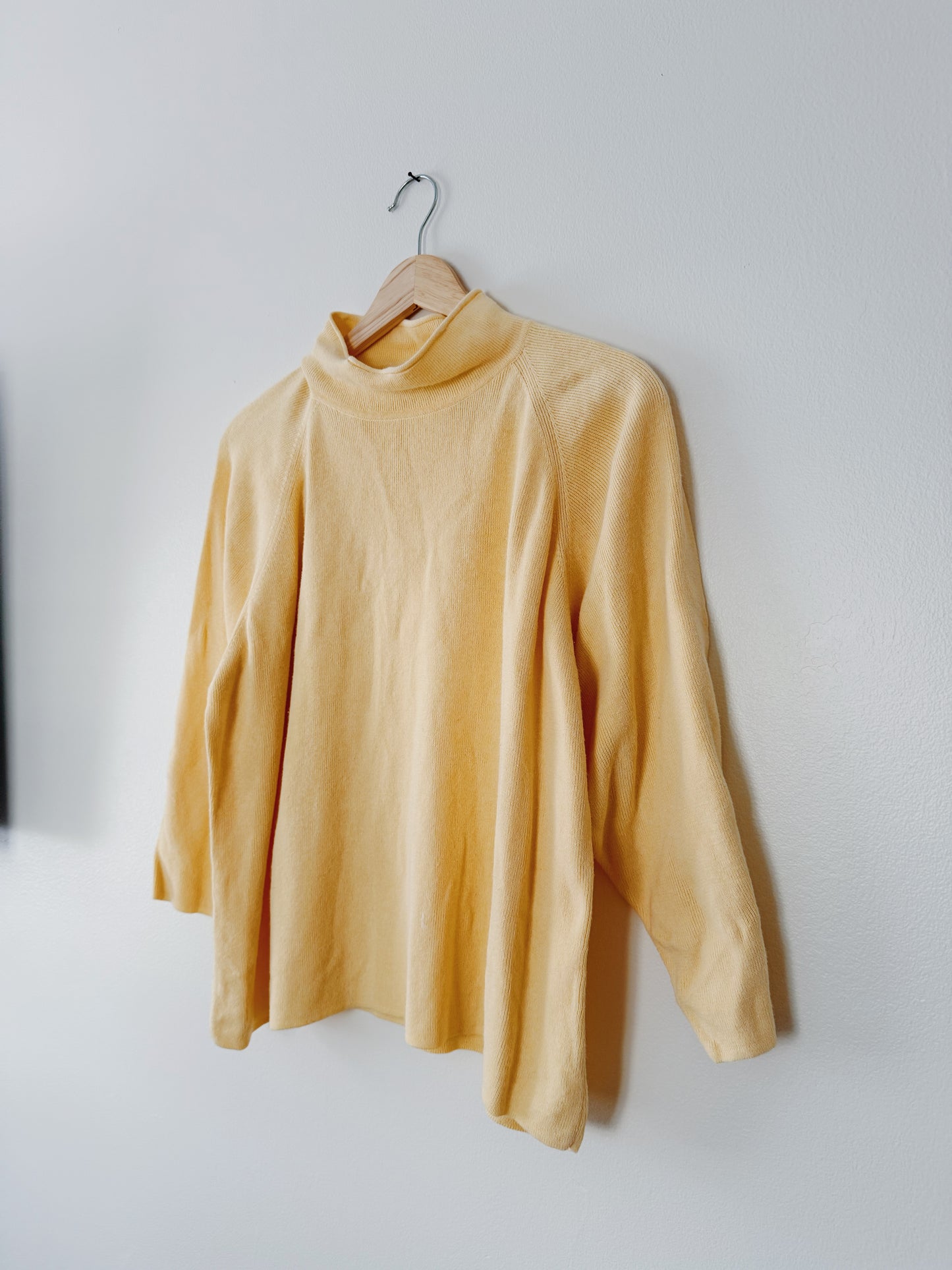 Yellow Mock Neck Top (XL)