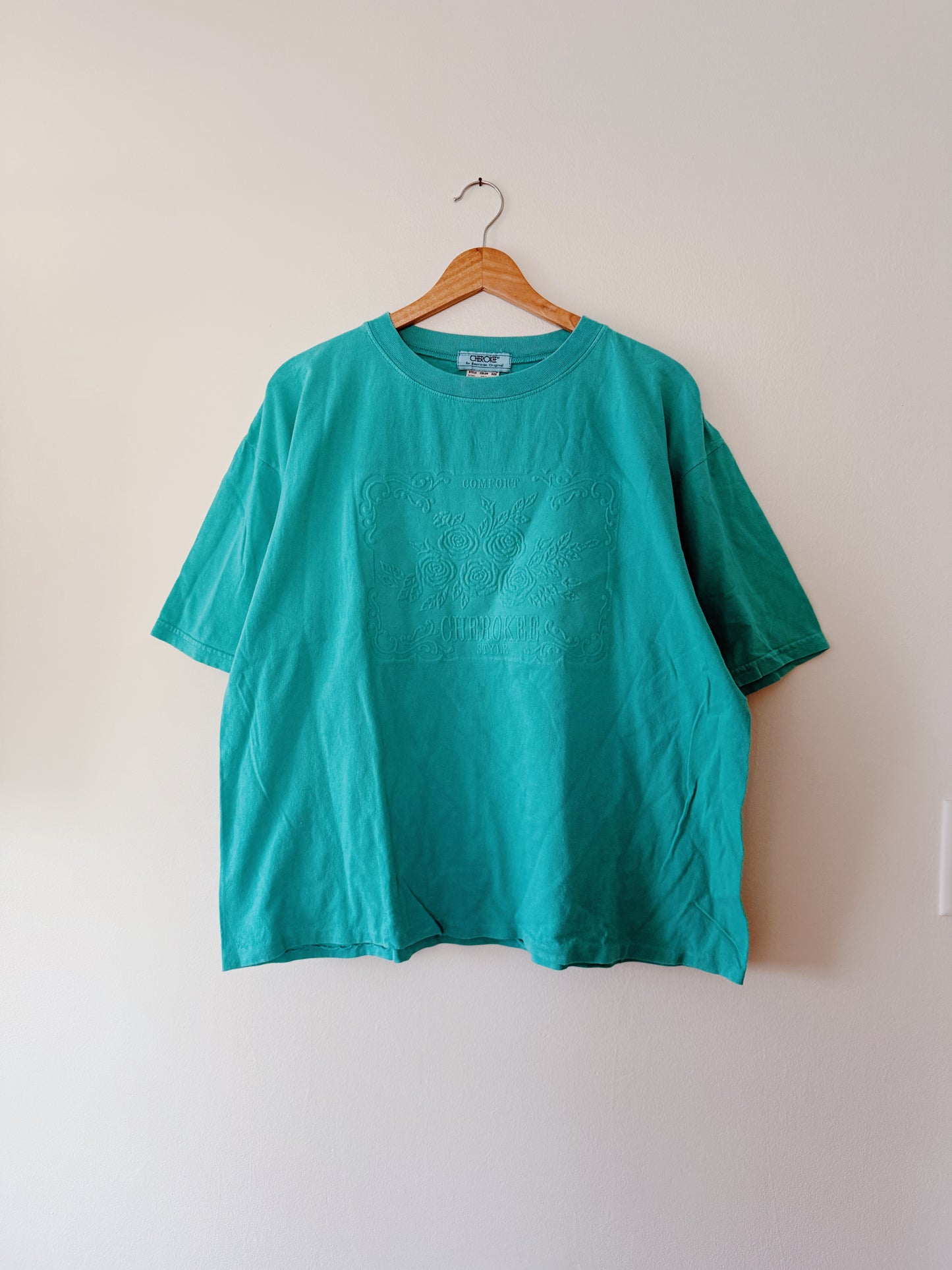 Vintage Cherokee Embossed Boxy Tee (L)