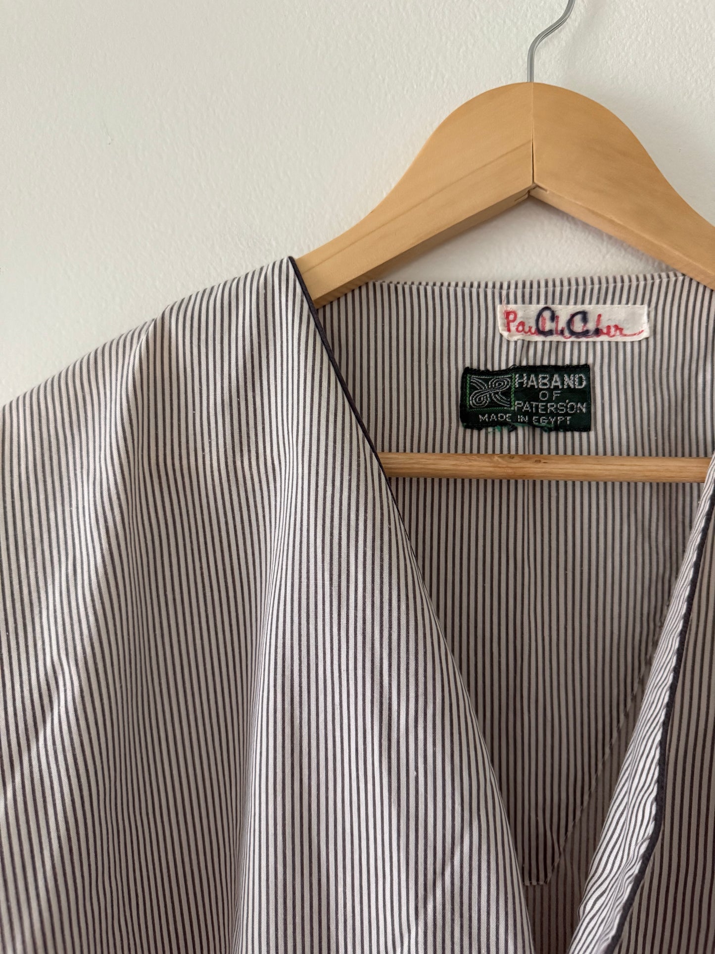 Vintage Striped Pajama Top