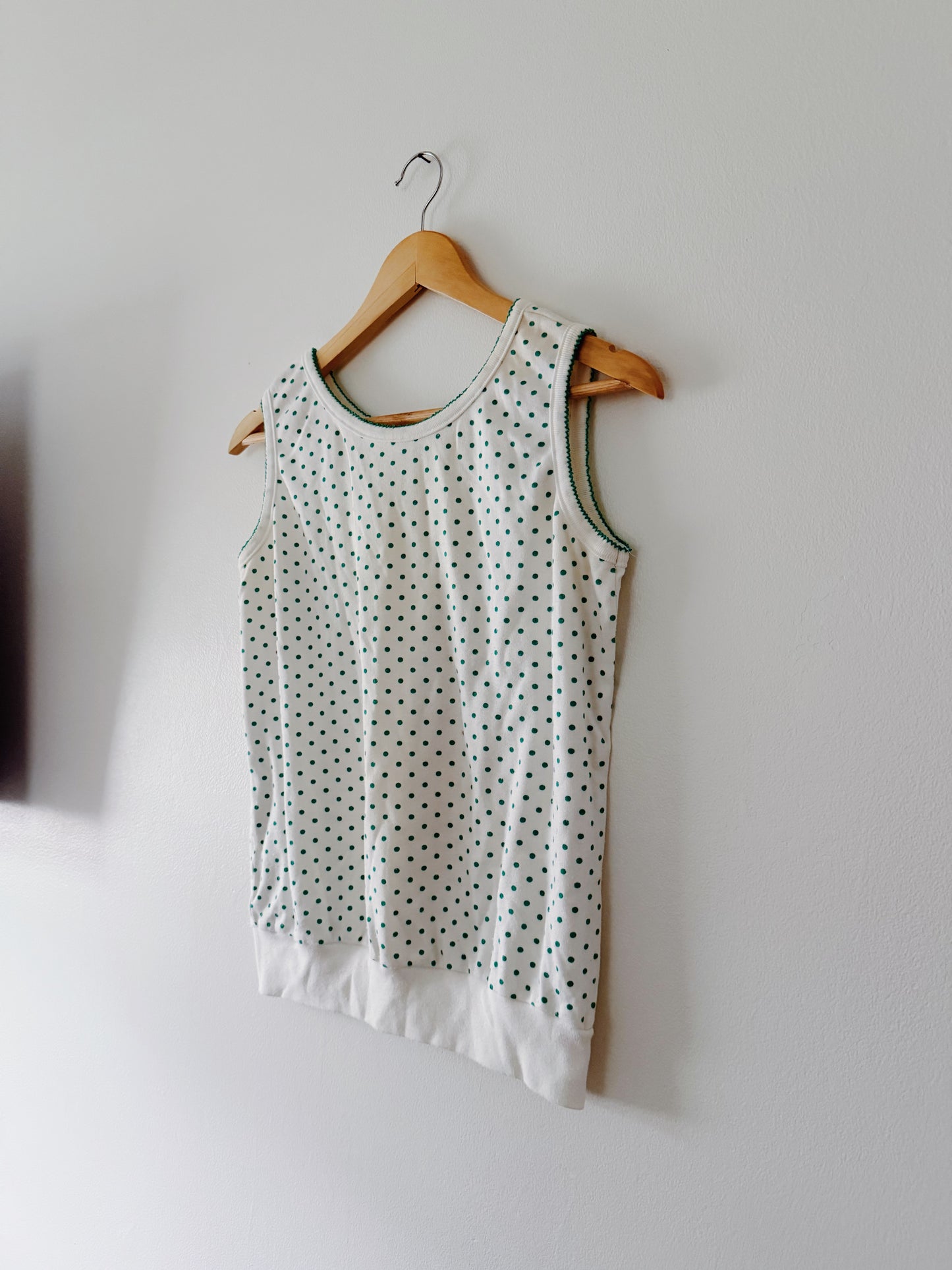 Green Polka Dot Tank