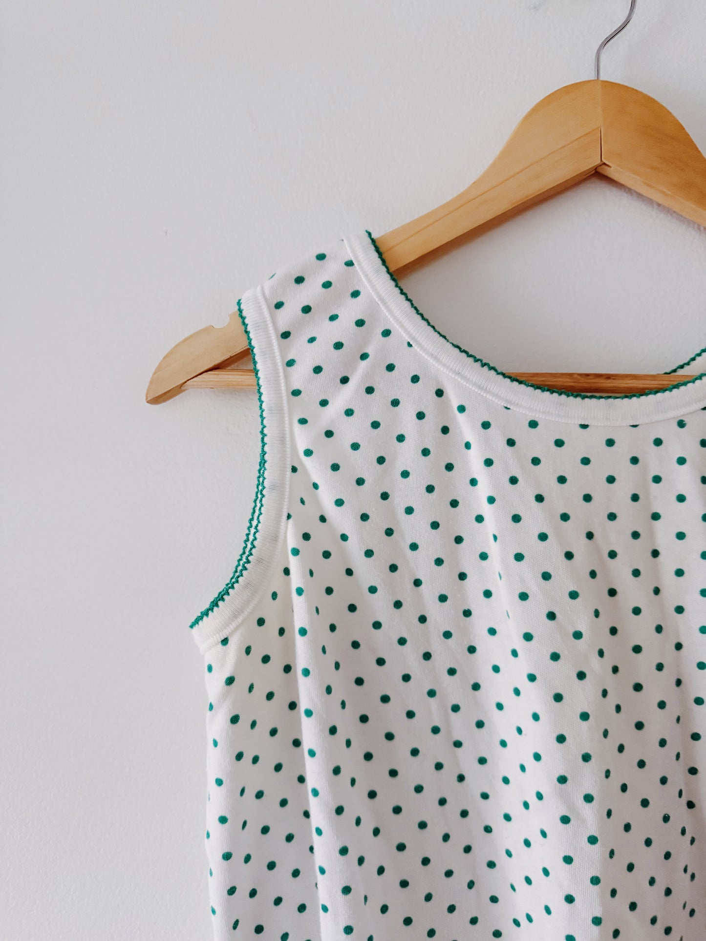 Green Polka Dot Tank
