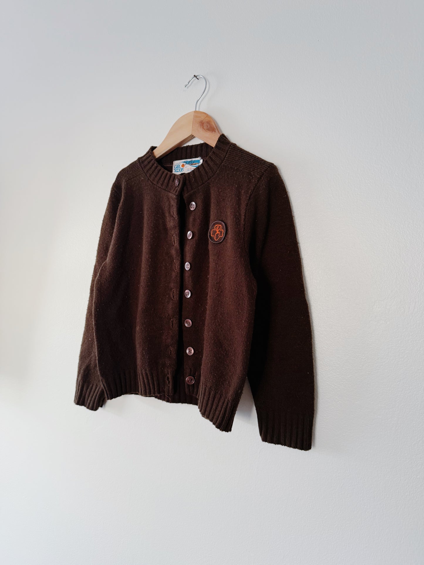 Kids Vintage Girl Scout Cardigan