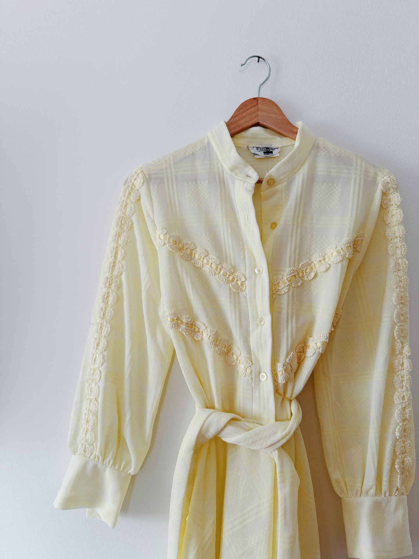 Butter Yellow Vintage Dress