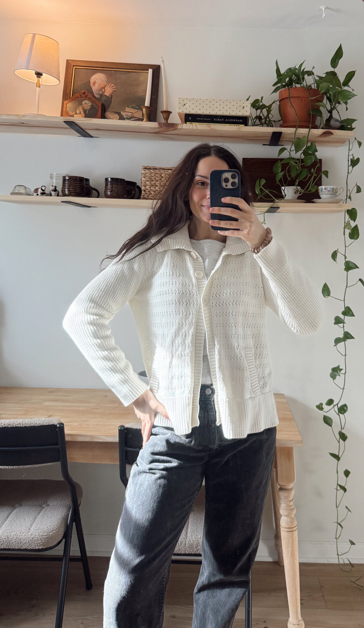Pointelle Cardigan (XL)