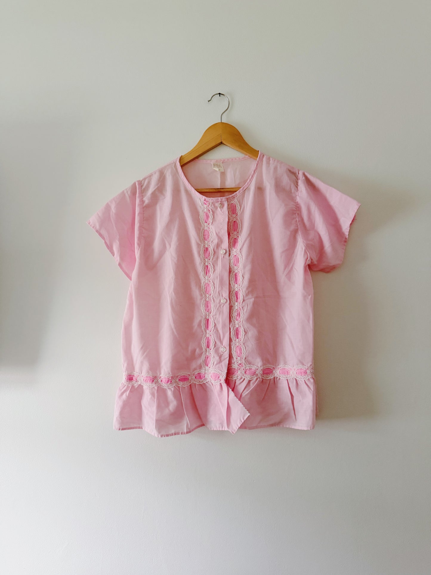 Vintage Pink Lace Top