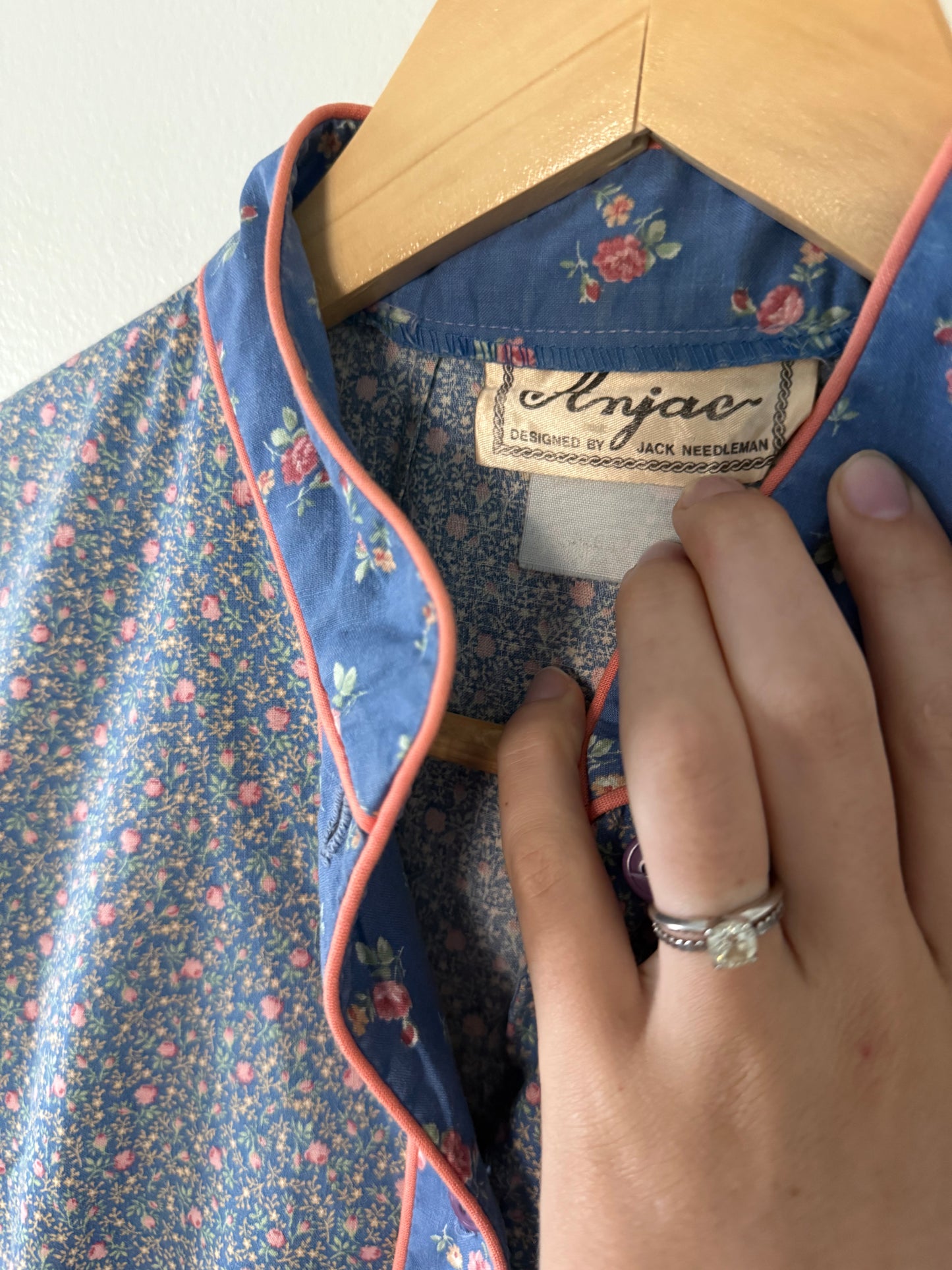 1960s Anjac Floral Dress