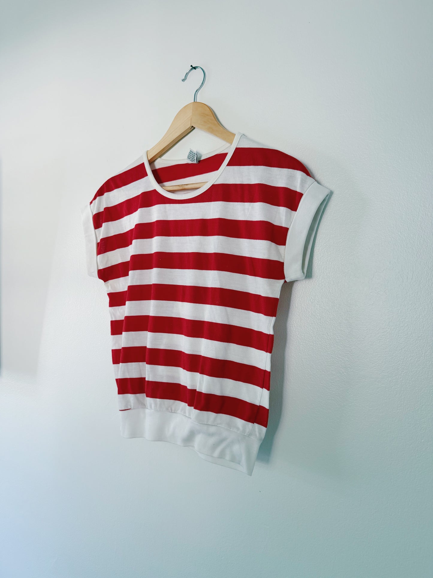 Red Striped Top (L)