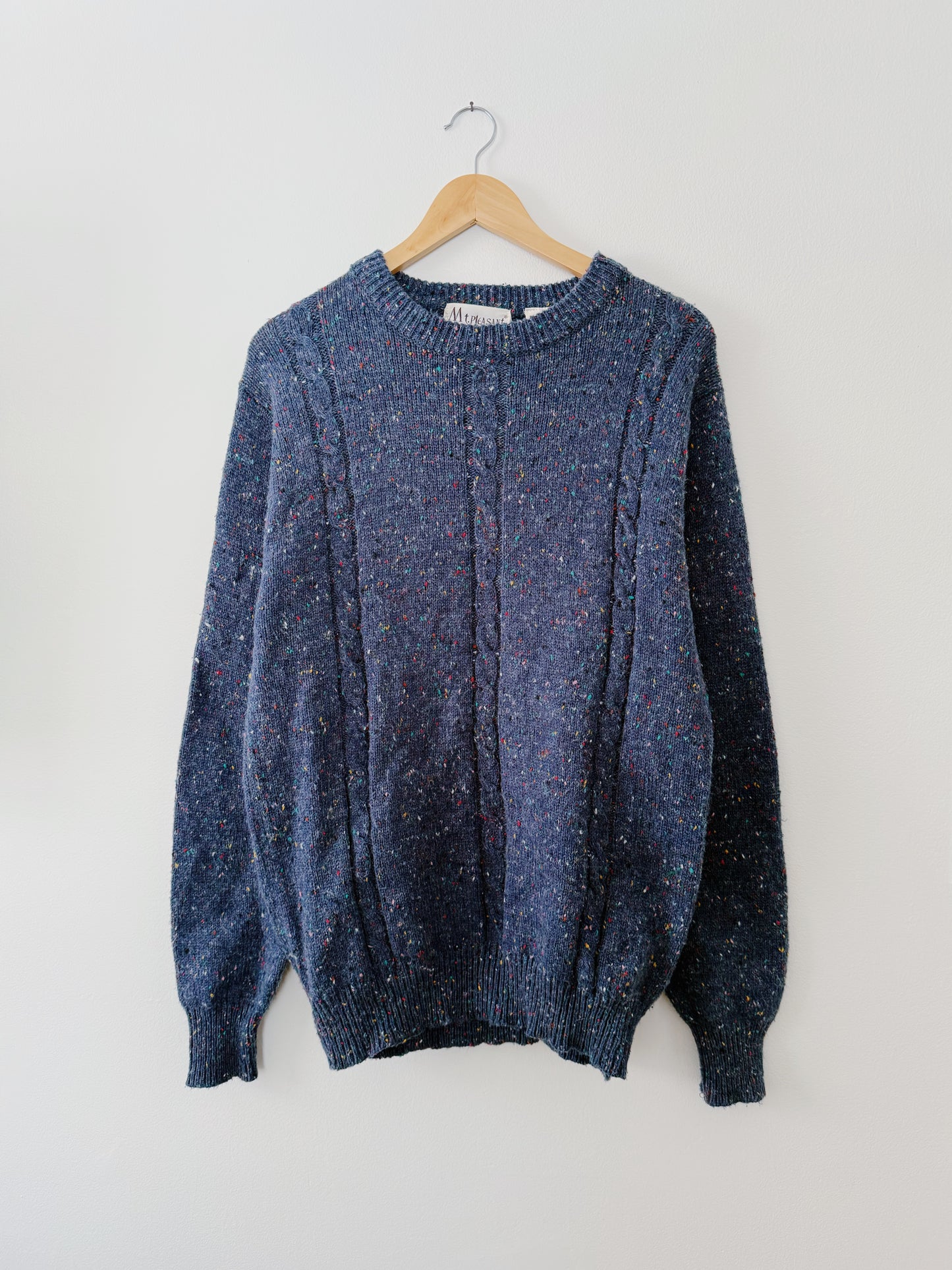 Navy Confetti Sweater (XL)