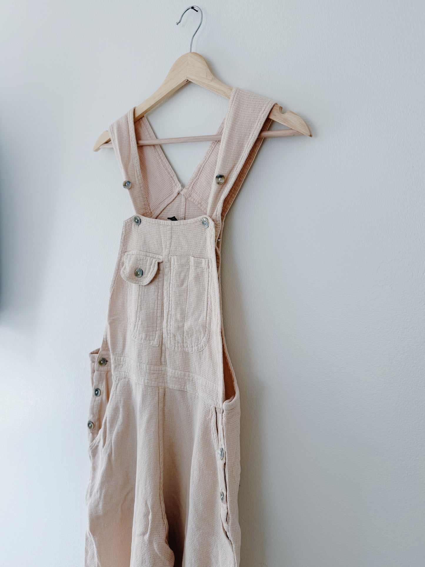 Light Pink Cotton Style Overalls (S)