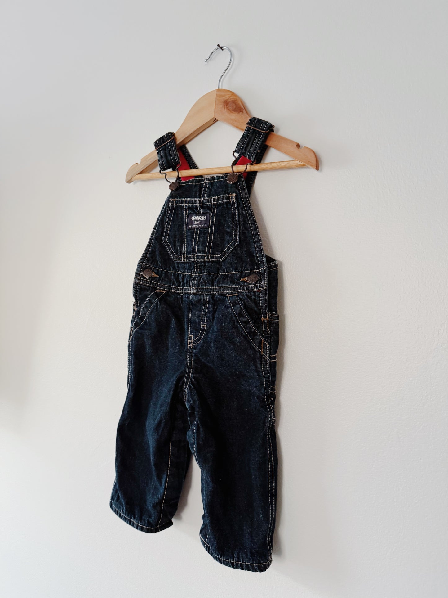 Baby Oshkosh Fleece Lined Overalls (9M)
