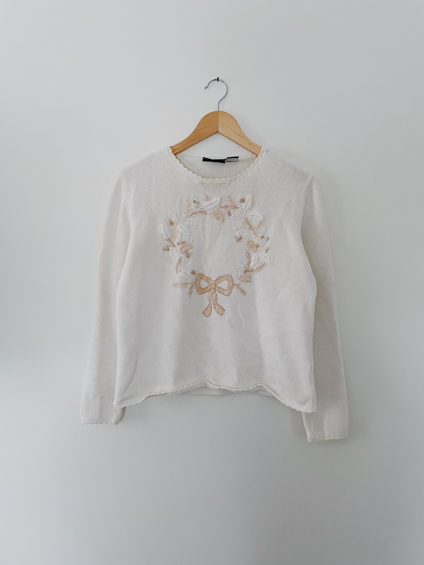 Vintage Bow Sweater (S)