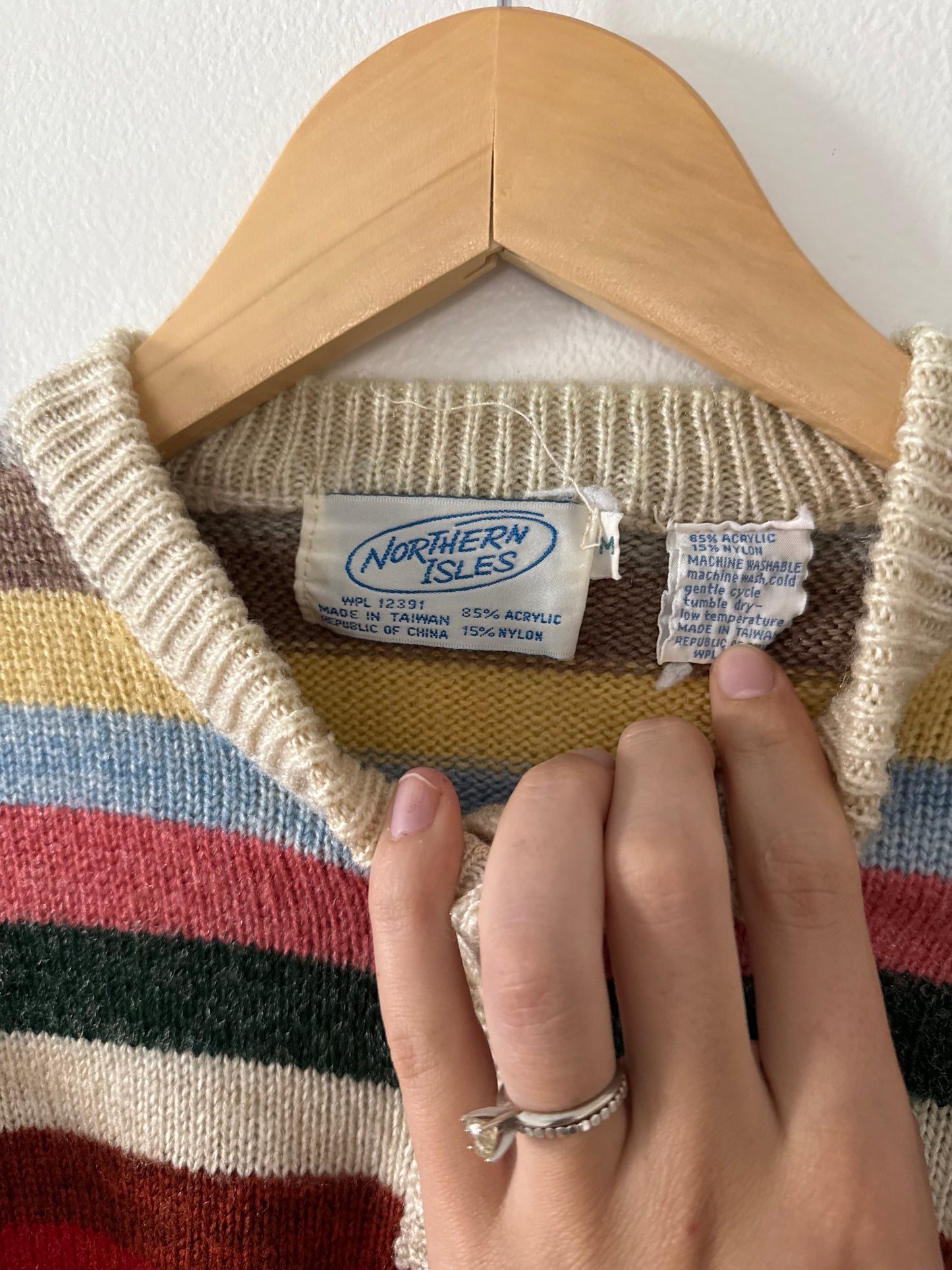 Vintage Striped Sweater (M)