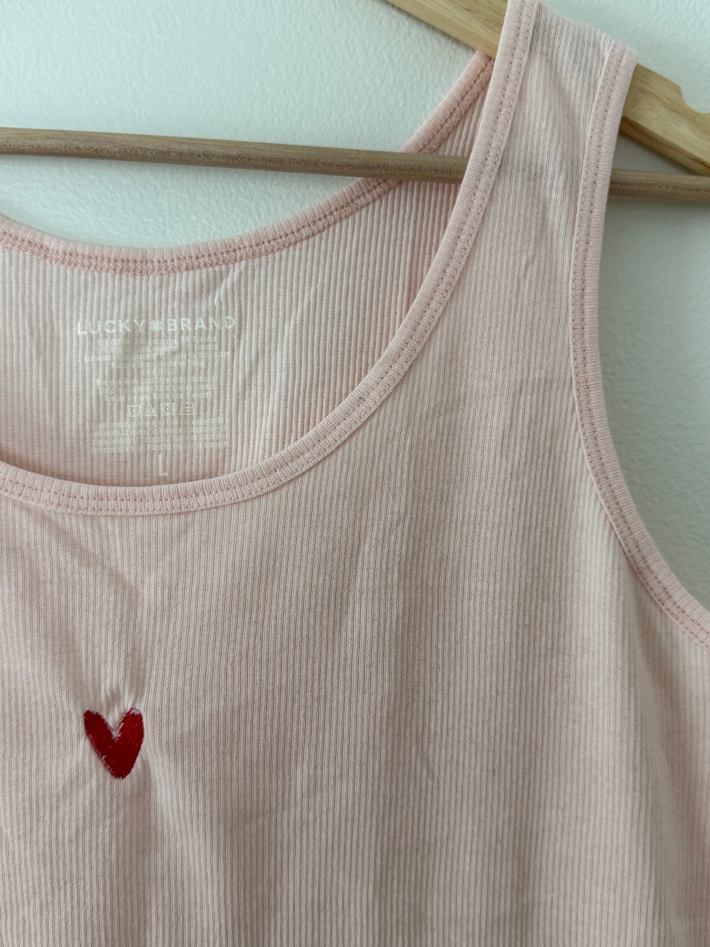 Ribbed Heart Tank (L)