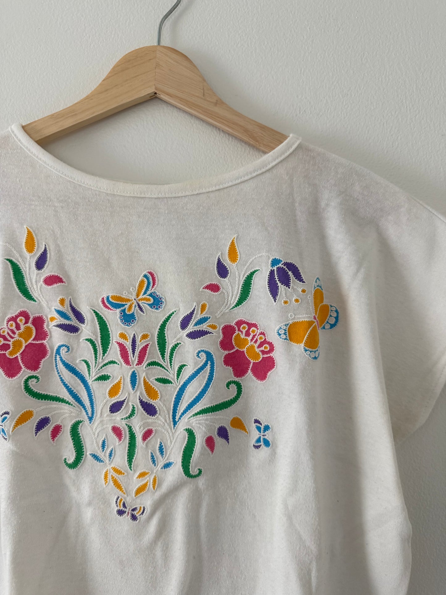 Vintage Floral Boxy Tee (L)