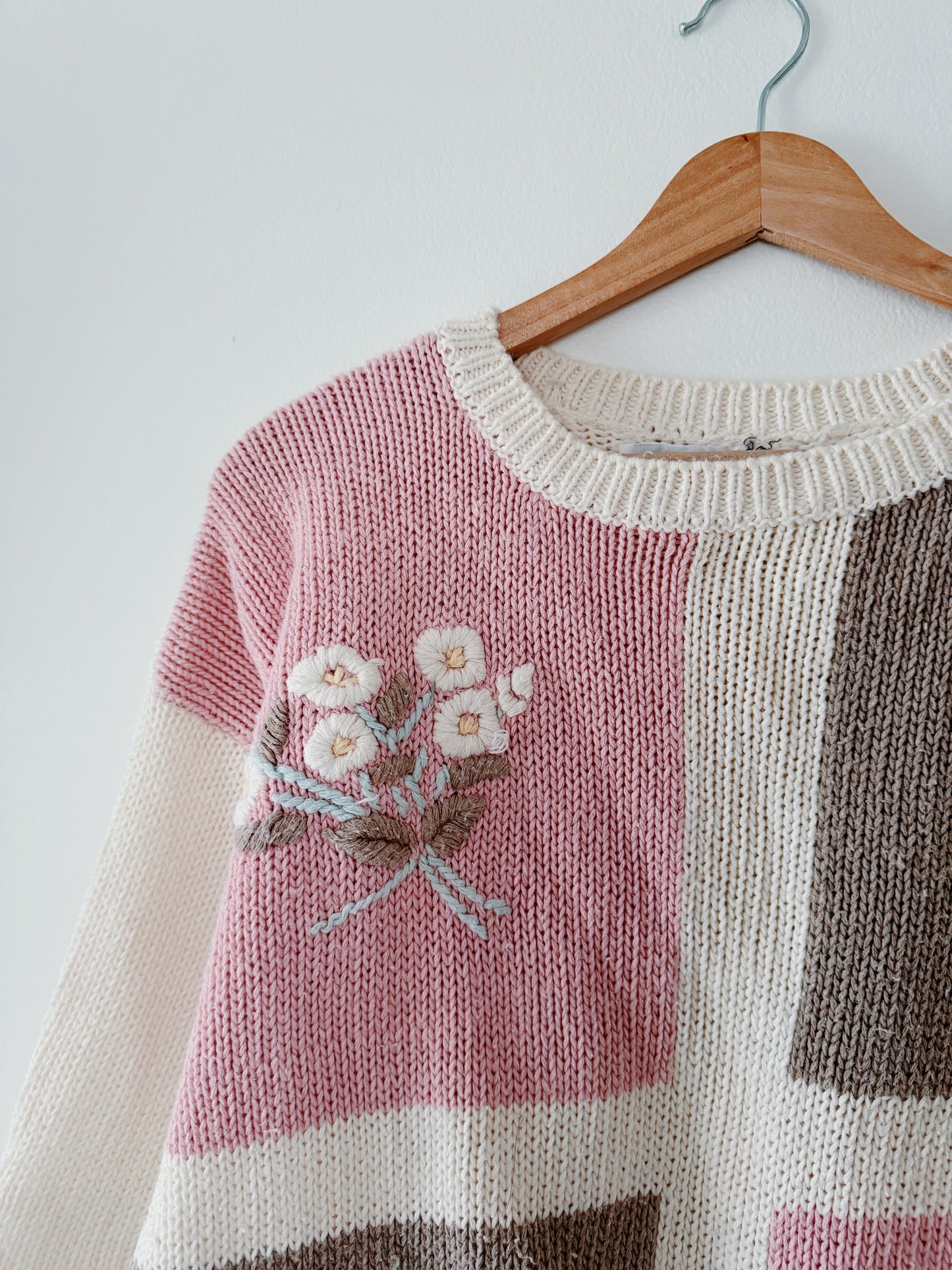 Vintage Floral Sweater Top
