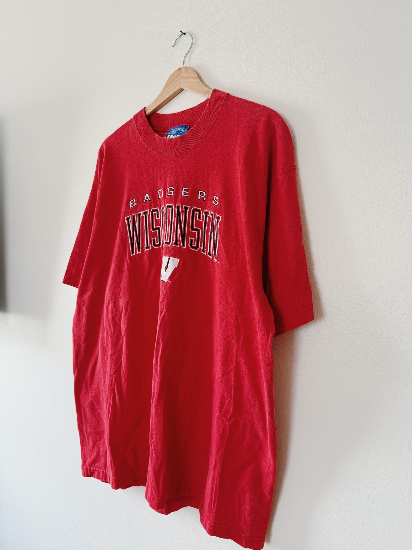 Embroidered WI Badgers Tee (XL)
