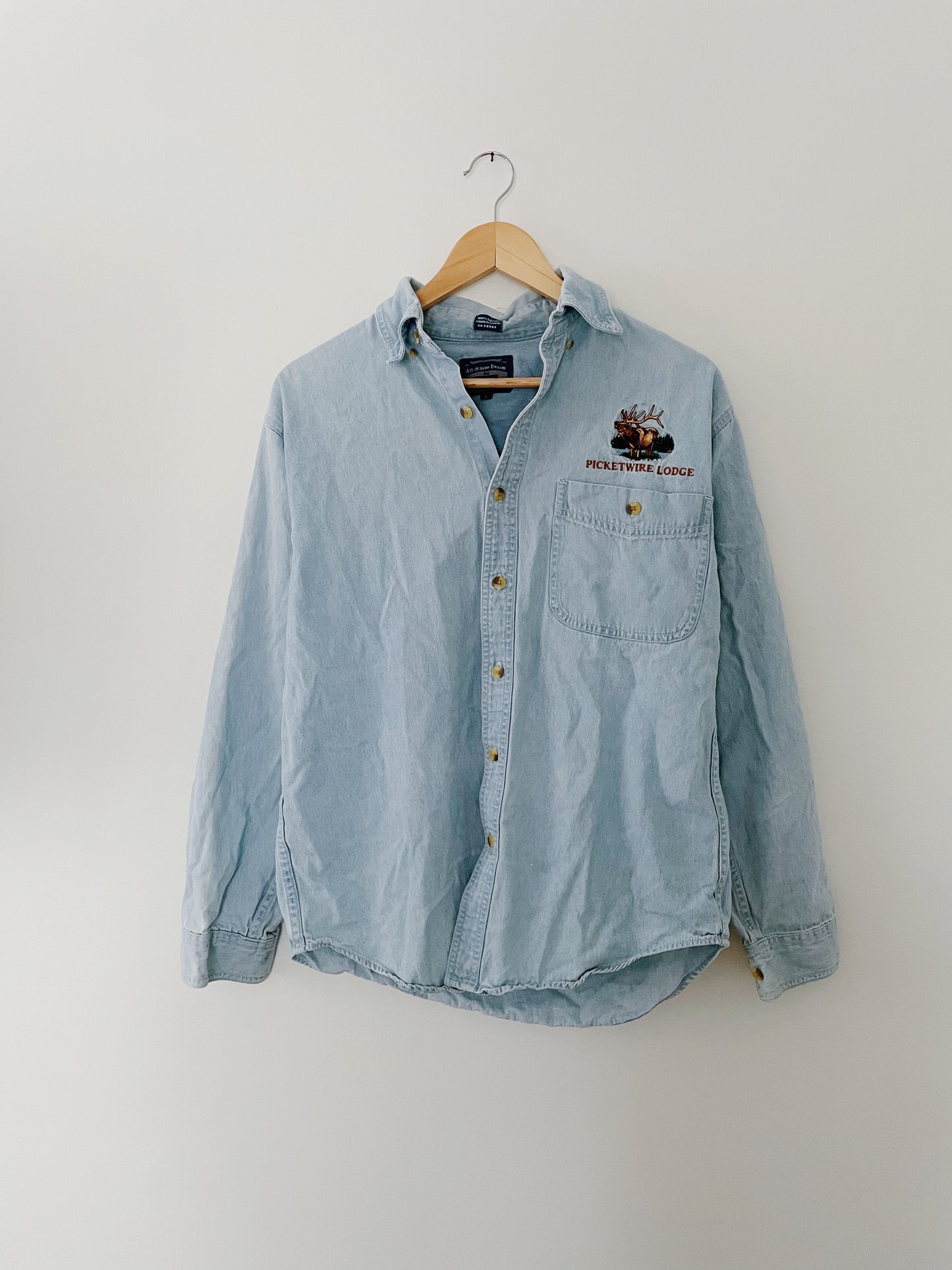 Embroidered Denim Shirt (S)
