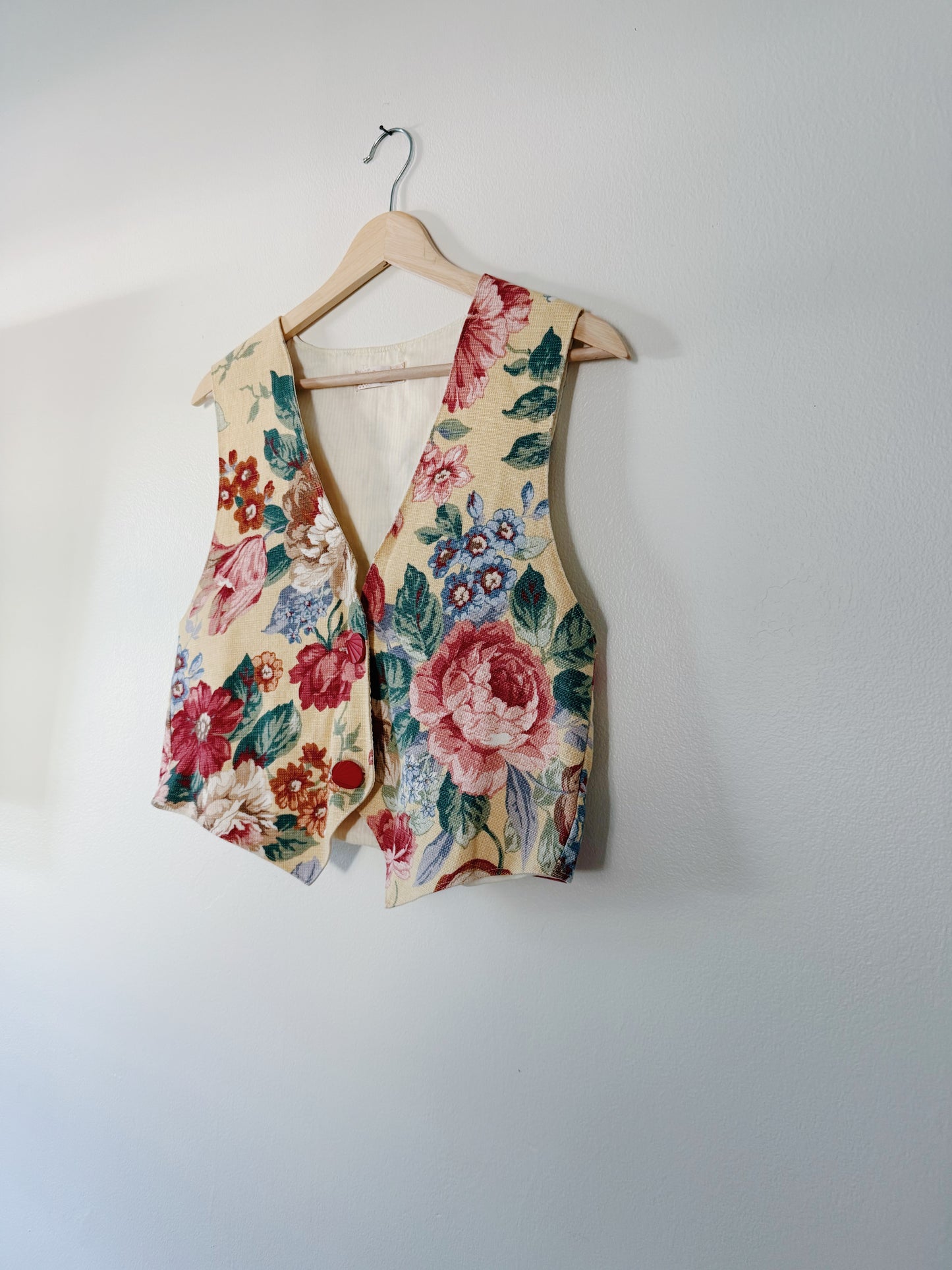 Vintage Floral Vest (L)