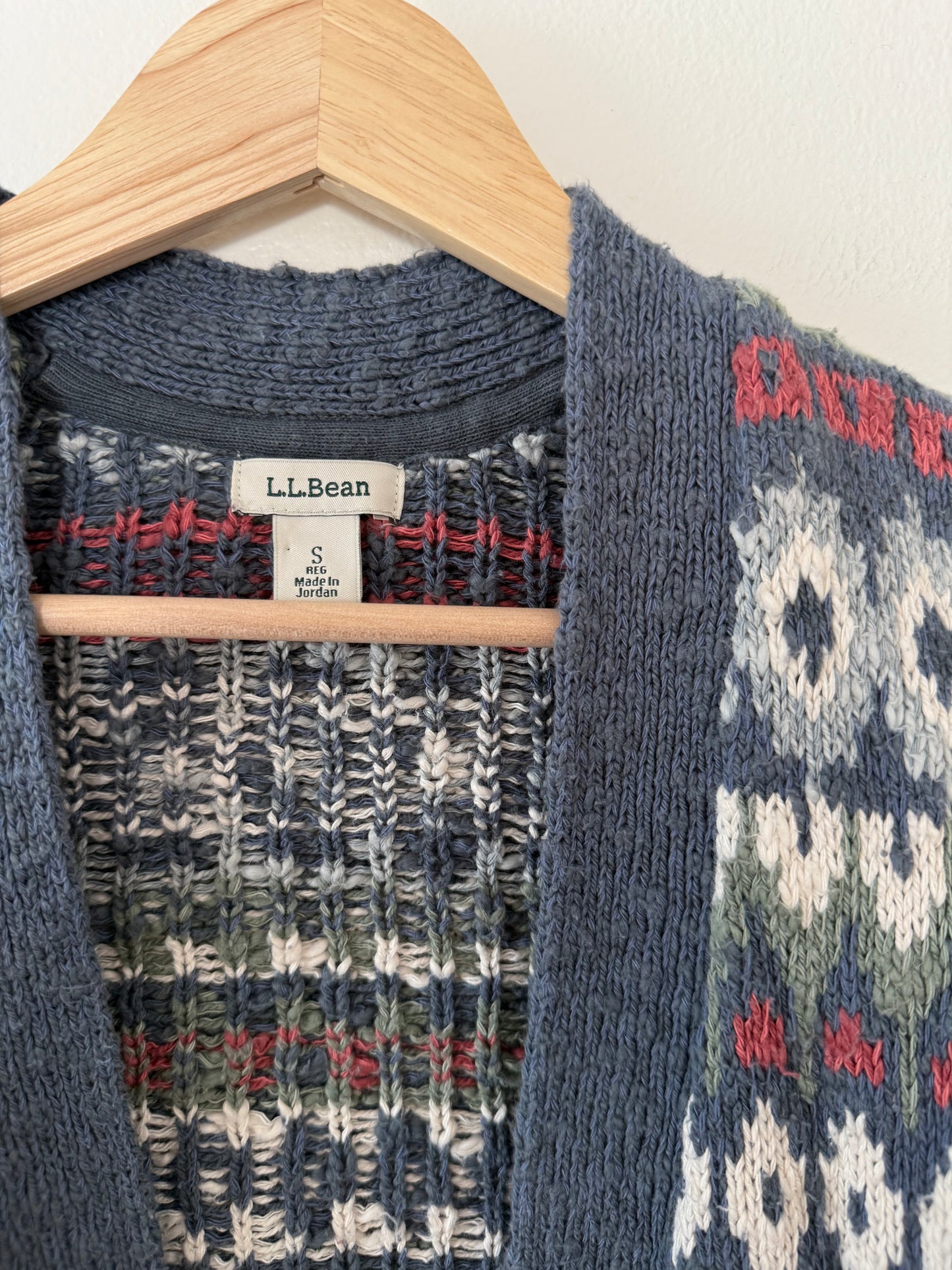 LL Bean Open Cardigan (S)