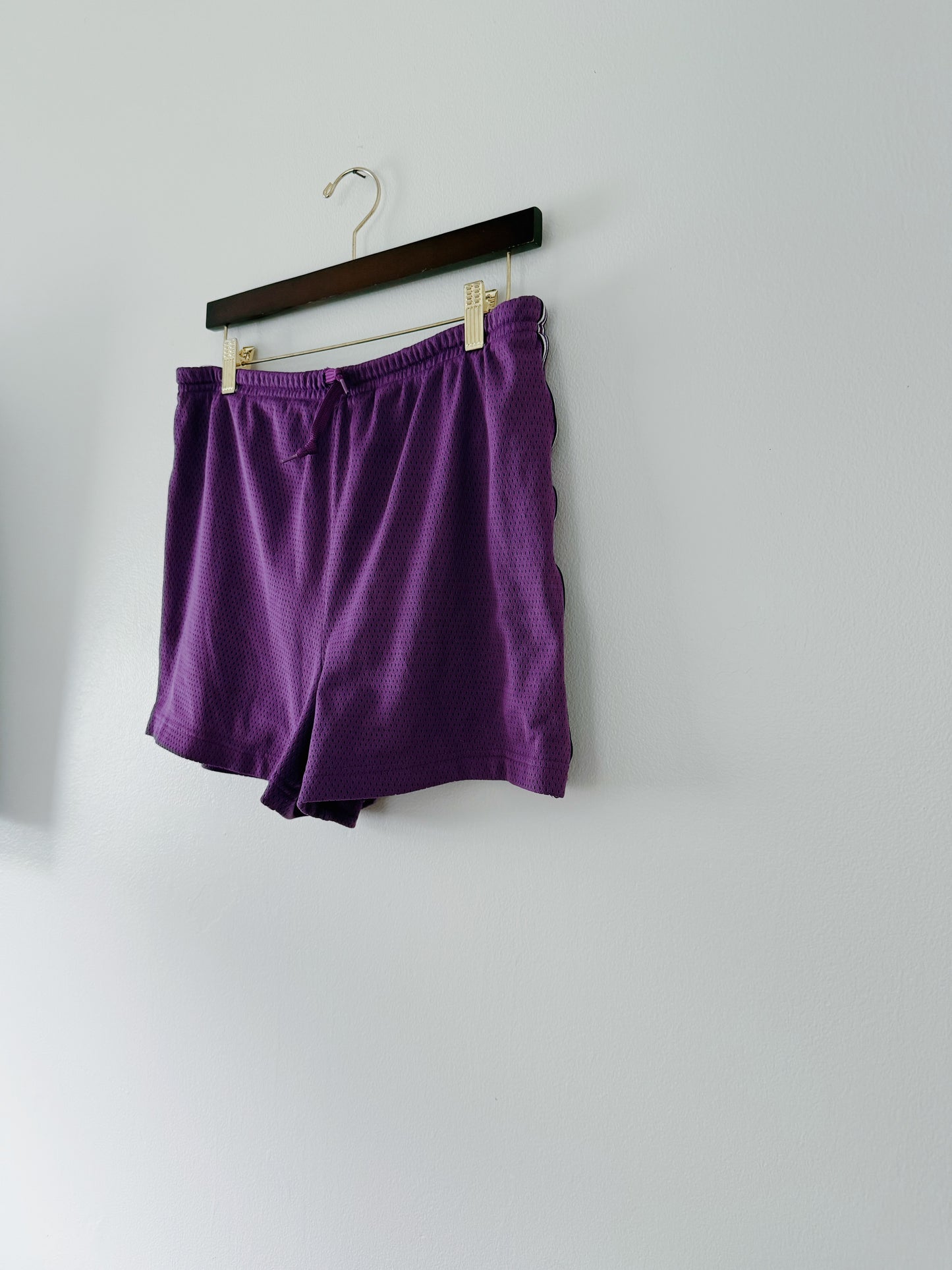 Purple Mesh Athletic Shorts (L)