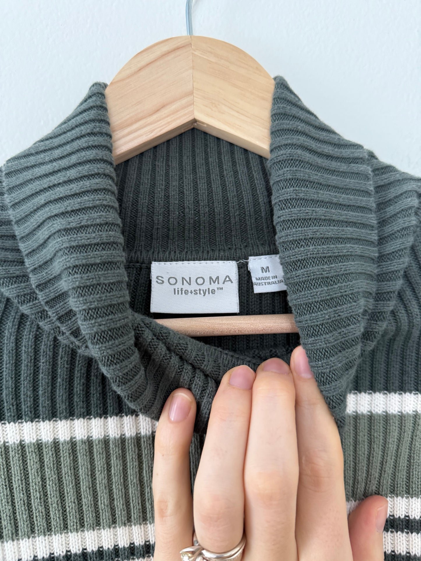 Striped Turtleneck (M)