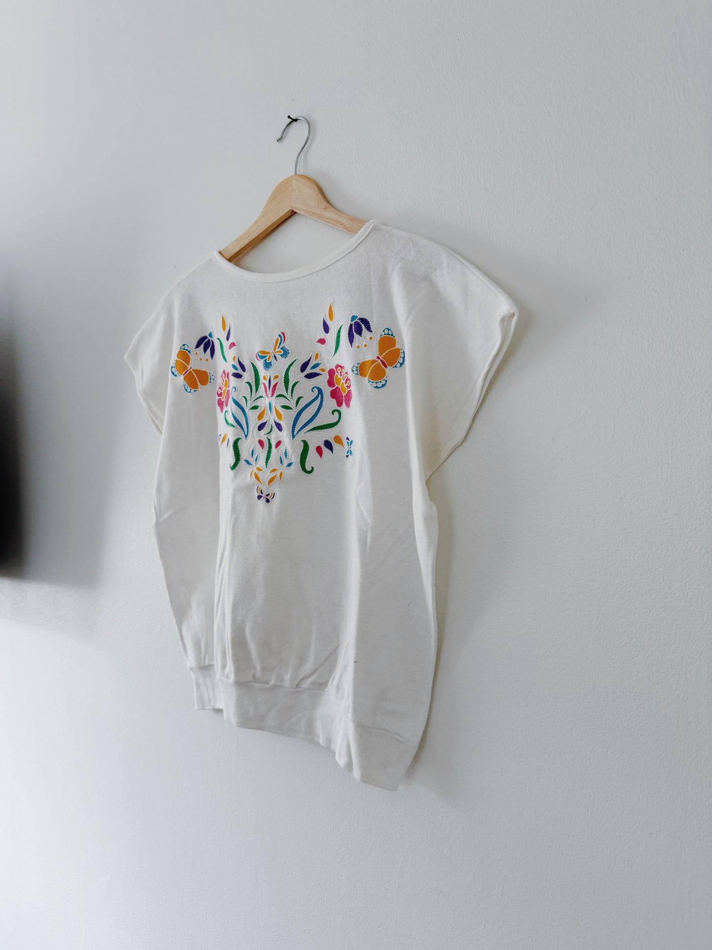 Vintage Floral Boxy Tee (L)