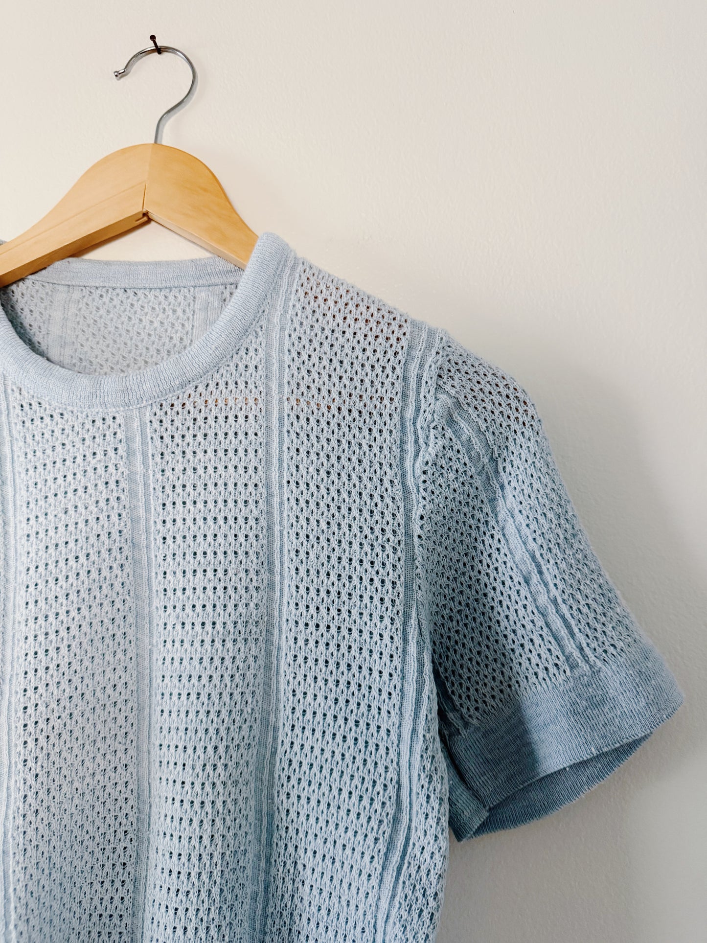 Blue Knit Top