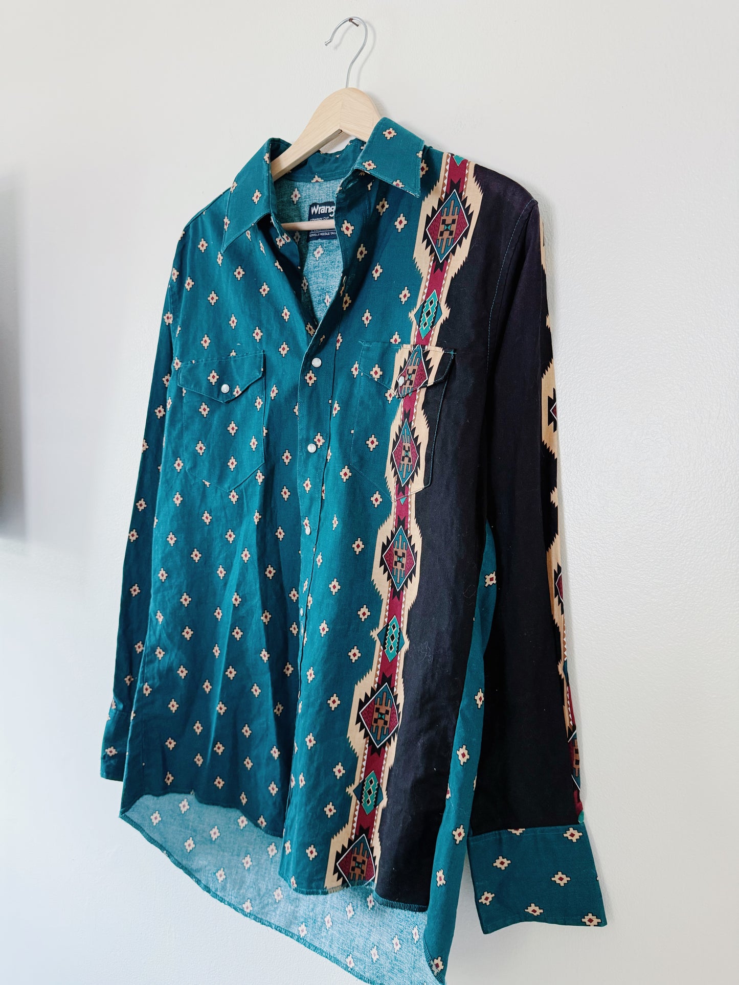 Vintage Wrangler Pearl Snap Button Up