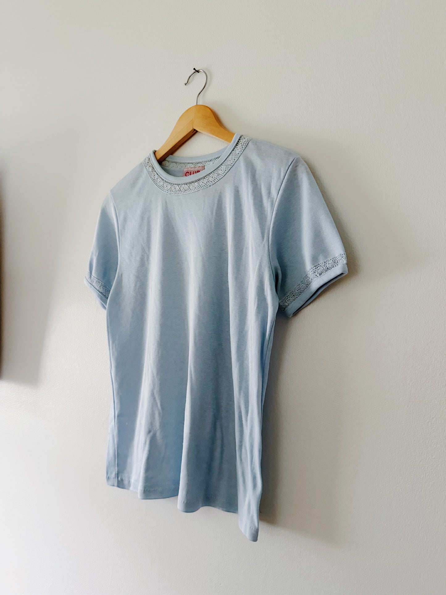 Vintage Blue Lace Top