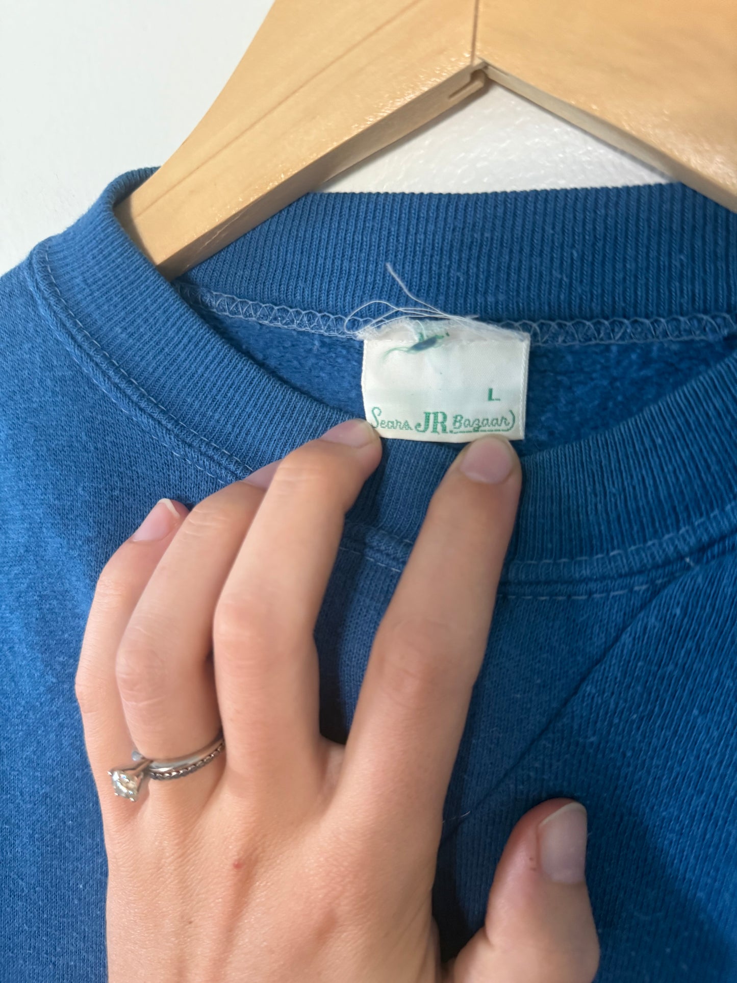 Vintage Sears Crewneck with Quilted Pocket