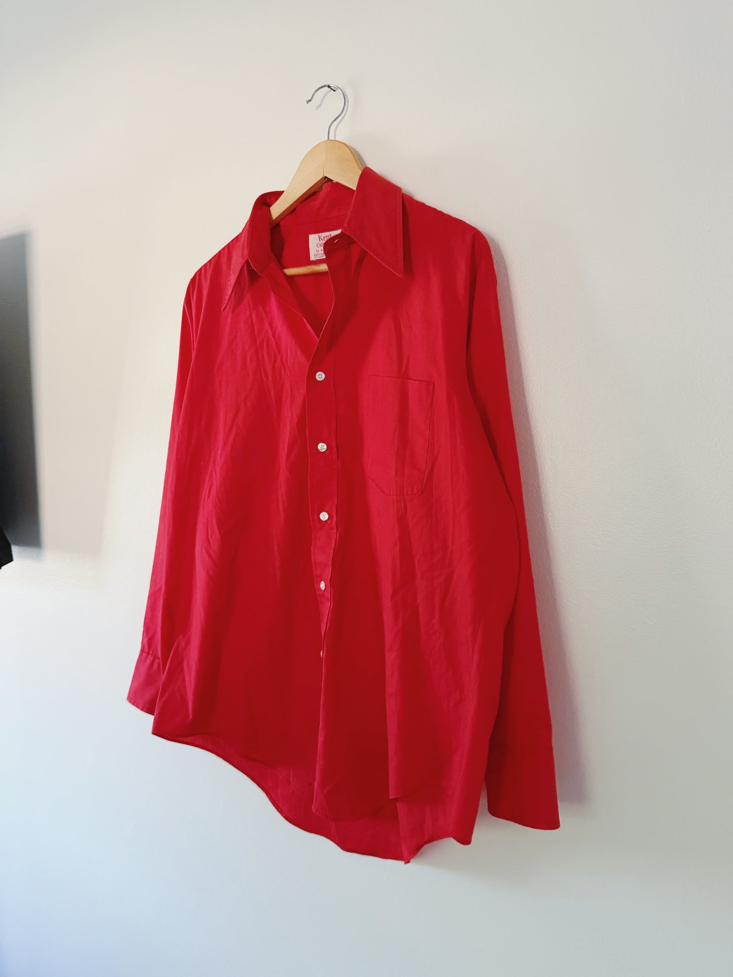 Vintage Red Button Down