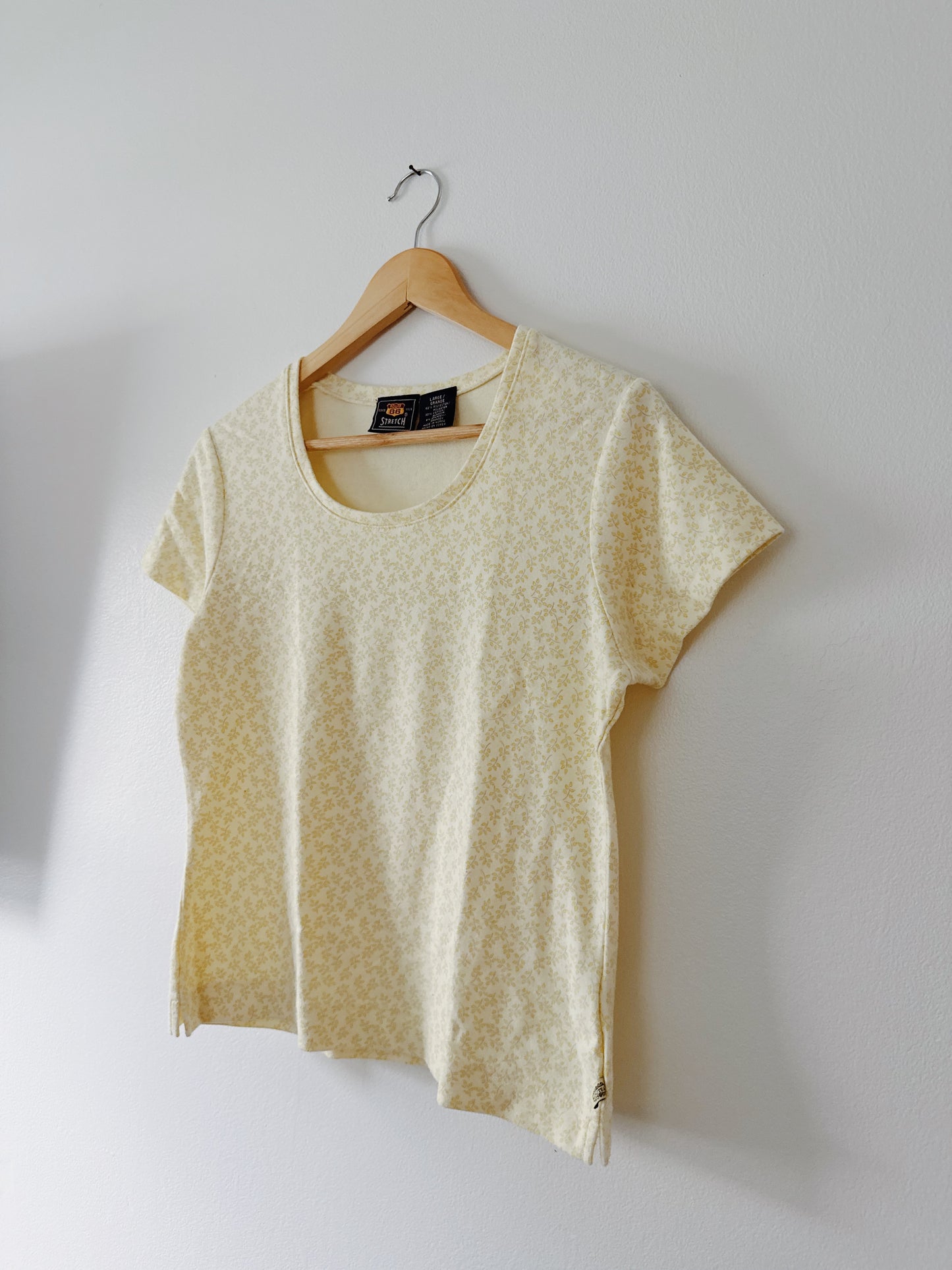 Yellow Floral Tee (L)